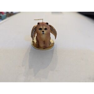 Chow Ornament Collectible Dog Angel‎ with Wings Gold Halo Figurine Hand Painted